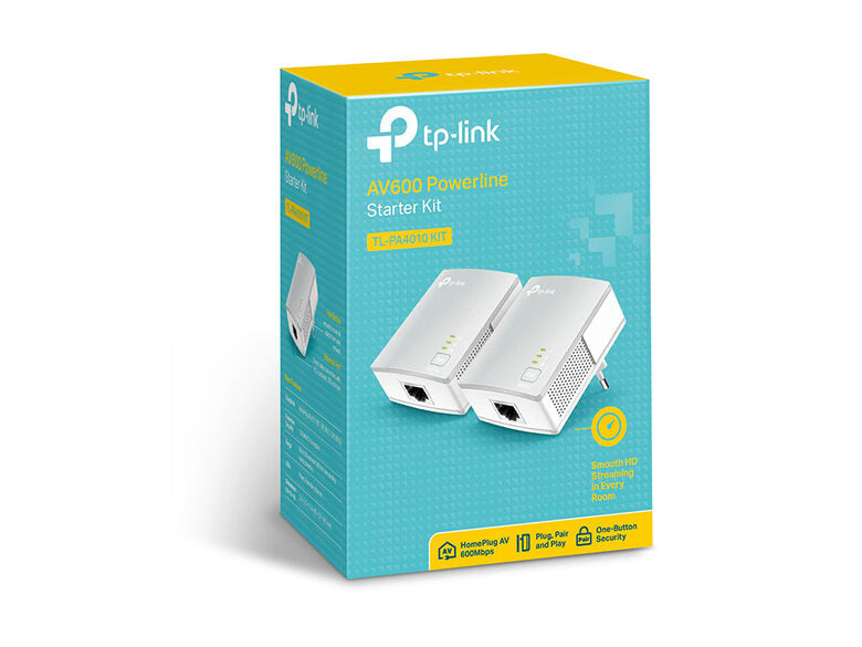TP-LINK TL-PA4010KIT 600 Mbit/s Collegamento ethernet LAN Bianco 2 pz
