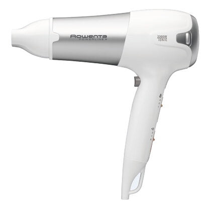 Rowenta CV5090F0 Powerline+ Asciugacapelli con Diffusore e Generatore di Ioni, Asciugatura Veloce, 2300 W, Argento/Bianco
