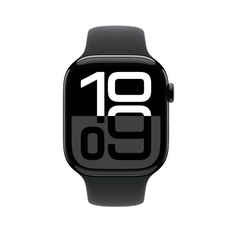 Apple Watch Series 10 Serie 10 GPS + Cellular 46mm Cassa in Alluminio color Jet Black con Nero Sport Band - M/L