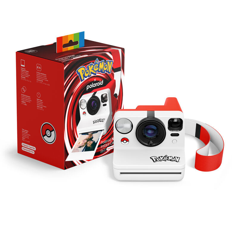 Polaroid Now Gen 3 - Pokemon Pokeball Nero, Bianco, Rosso