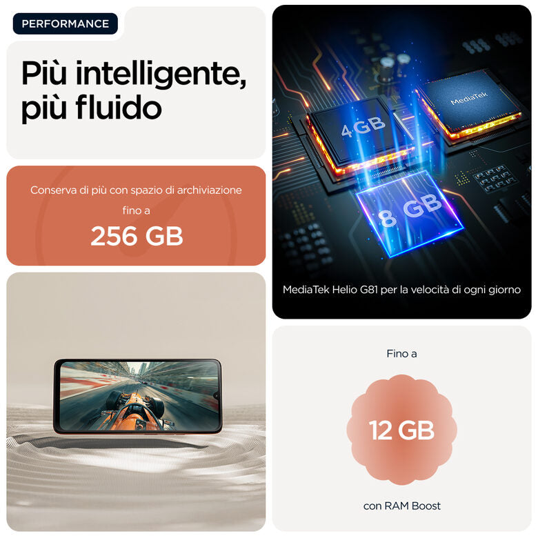 Motorola moto g06 17,5 cm (6.88") Doppia SIM Android 15 4G USB tipo-C 4 GB 256 GB 5200 mAh Arancione