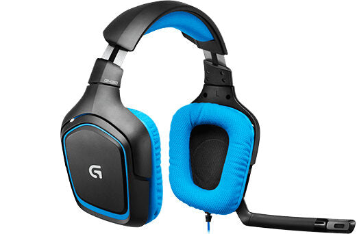 Logitech G G430 Auricolare Cablato A Padiglione Giocare Nero, Blu