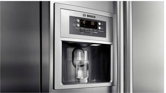 Bosch KAN58A75 frigorifero side-by-side Libera installazione 510 L Grigio, Acciaio inossidabile