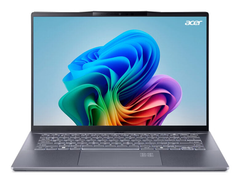 Acer Swift 14 AI SF14-11-X9TF Qualcomm Snapdragon Computer portatile 36,8 cm (14.5") WQXGA 16 GB LPDDR5x-SDRAM 1 TB SSD Wi-Fi 7 (802.11be) Windows 11 Home Argento