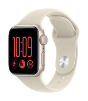 Apple Watch SE (3nd generation) SE 3 GPS, Cassa 40 mm in alluminio galassia con Cinturino Sport sabbia - M/L