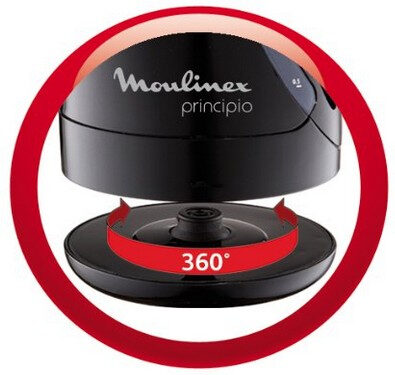 Moulinex Principio bollitore elettrico 1,2 L 2400 W Nero