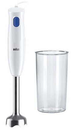 Braun MultiQuick 1 MQ10.001M 0,6 L Frullatore ad immersione 450 W Blu, Bianco