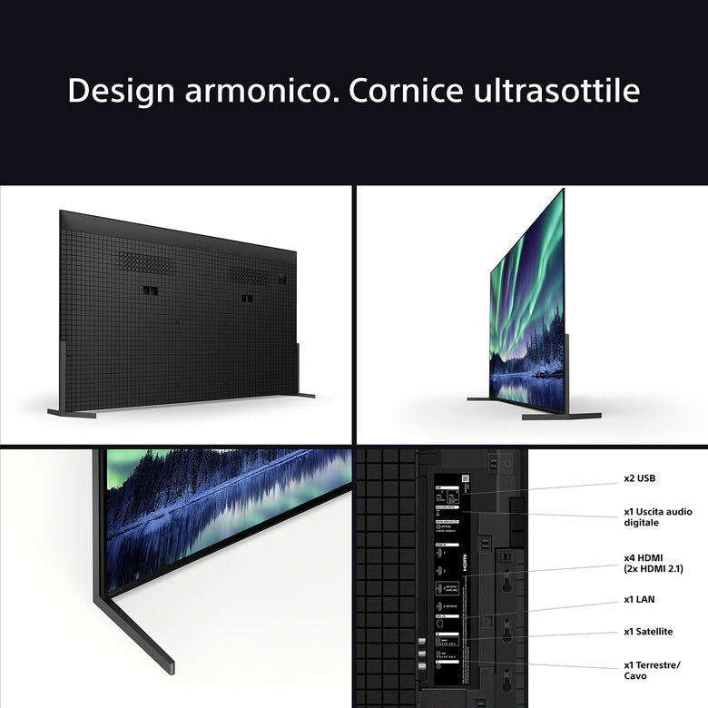 Sony Bravia 8 K-55XR8M2 Televisione 55" 4K Ultra HD Smart TV Wi-Fi Nero