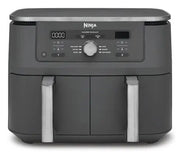 Ninja Foodi MAX Dual Zone DZ400EU Friggitrice ad Aria Doppio Cestello 9,5 L 2470 W Grigio Gunmetal