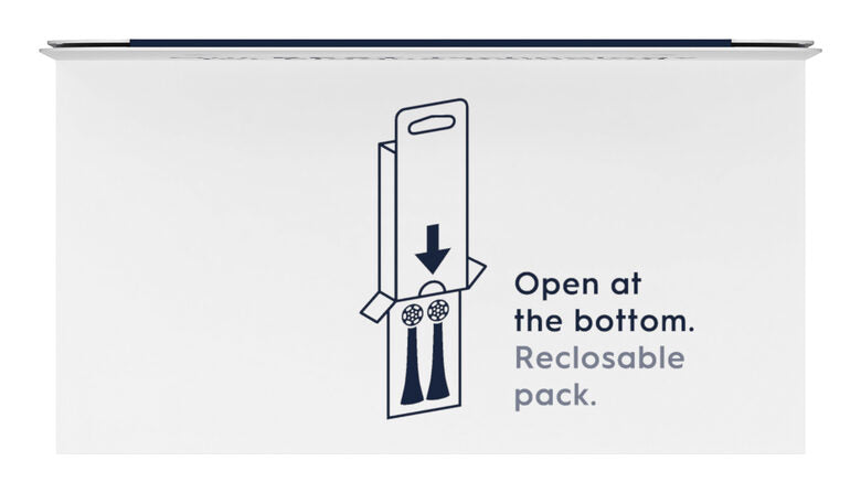 Oral-B Testine di Ricambio iO Series Ultimate Clean Black, testine rotonde di ricambio originali, con setole CrissCross per pulizia e rimozione della placca avanzate e in profondità, 2