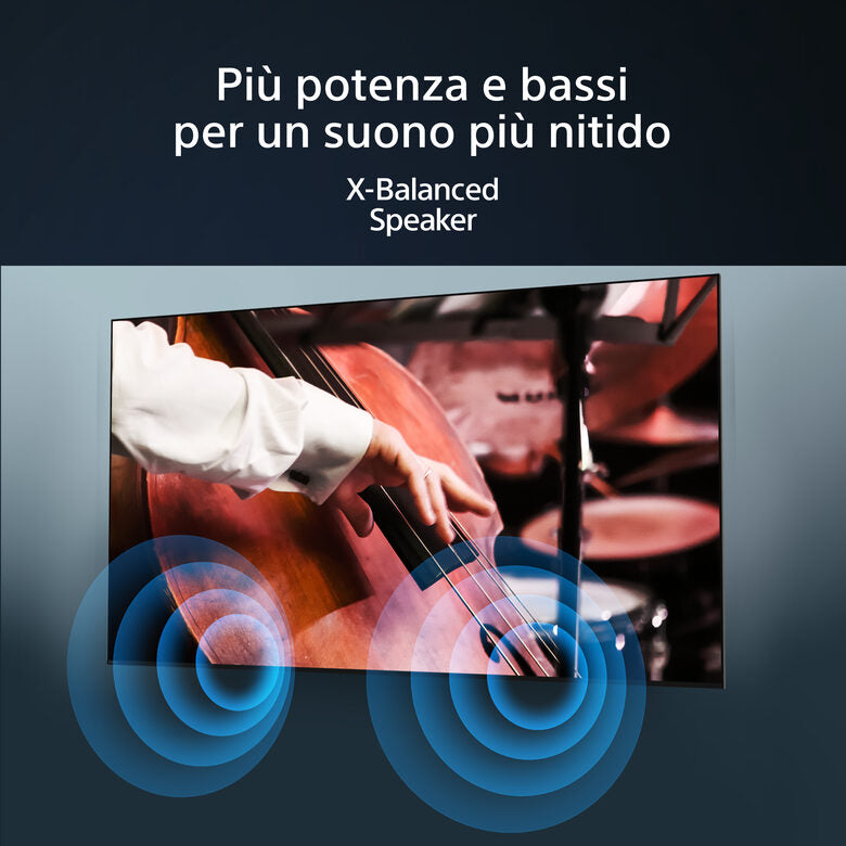 Sony KD-65X75WL Televisione Smart TV 43 Pollici Led 4K Hdr Google TV Bravia Core Narrow Bezel Design