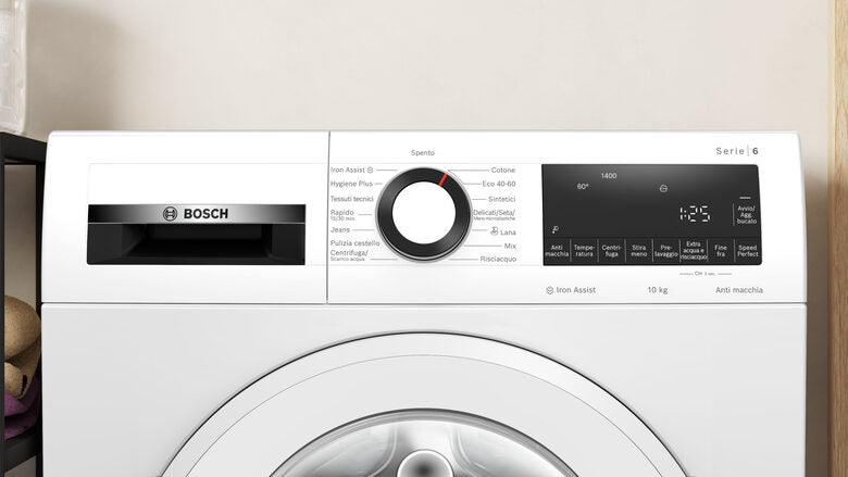 Bosch WGG254Z6II Serie 6 Lavatrice A Libera Installazione 10 Kg, 1400 Giri, Activewater Plus, Iron Assist, Classe A, Bianco