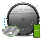 Irobot Roomba Robot Aspirapolvere Combo Kit Con Panni Inclusi 0,45 L Senza Sacchetto Nero, Grigio