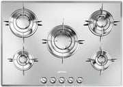 Smeg PTV705ES piano cottura Acciaio inossidabile Da incasso Gas 5 Fornello(i)