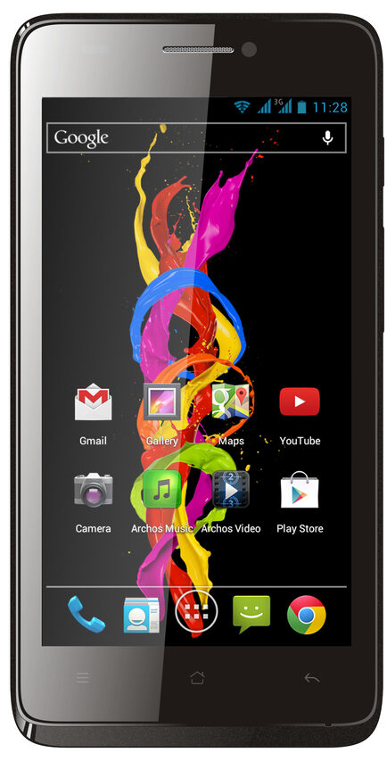 Archos Titanium 45 11,4 cm (4.5") Doppia SIM Android 4.2.2 3G 0,5 GB 4 GB 1680 mAh Nero