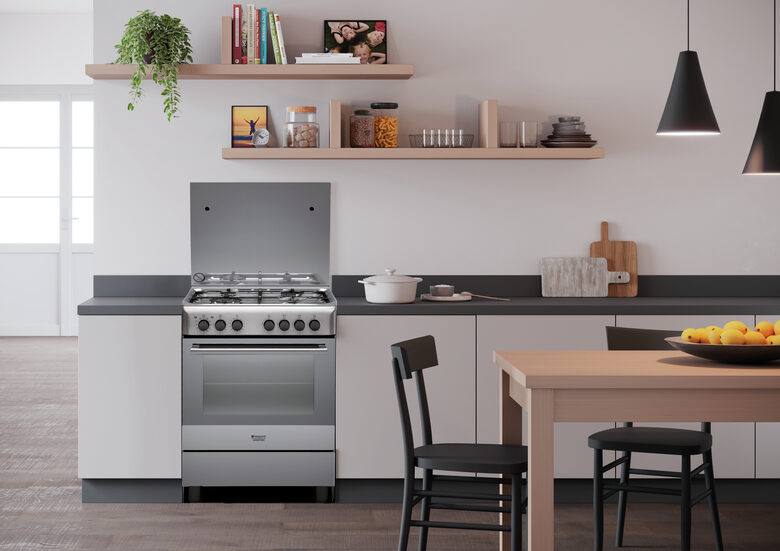 Hotpoint H6TMH2AF (X) IT cucina Piano cottura Gas Acciaio inossidabile A