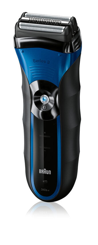 Braun Series 3 340s-4 Rasoio Trimmer Nero, Blu