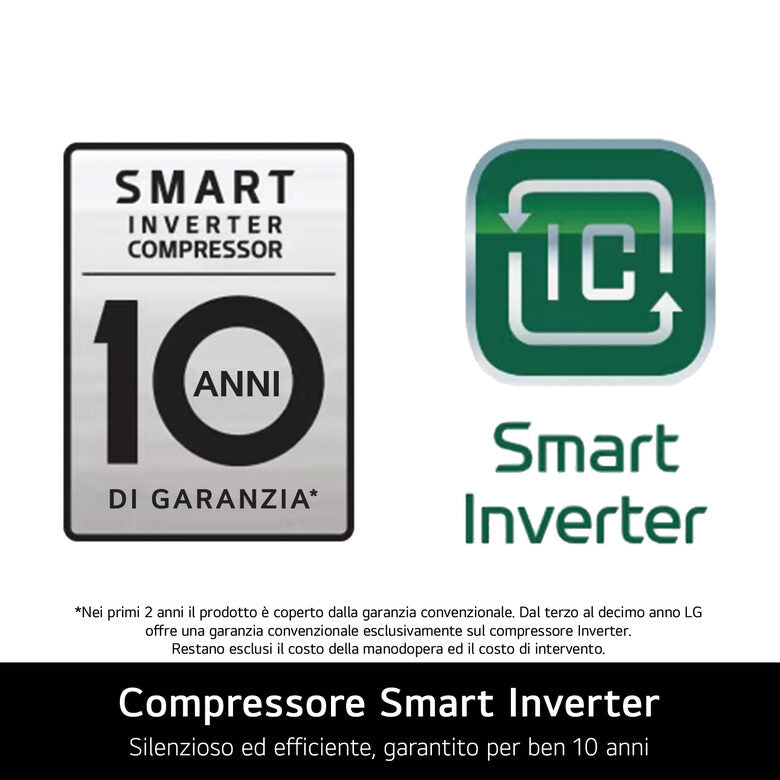LG GBV3100DPY Frigorifero combinato | Classe D, 344L | Door Cooling, Linear Cooling, Fresh Converter, Smart Diagnosis, No Frost | ArgentoFrigorifero combinato | Classe D, 344L | Door Cooling