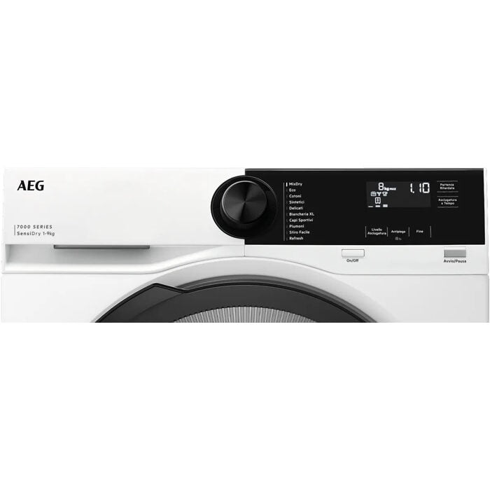 AEG TR7HE1C9 asciugatrice Libera installazione Caricamento frontale 9 kg Bianco