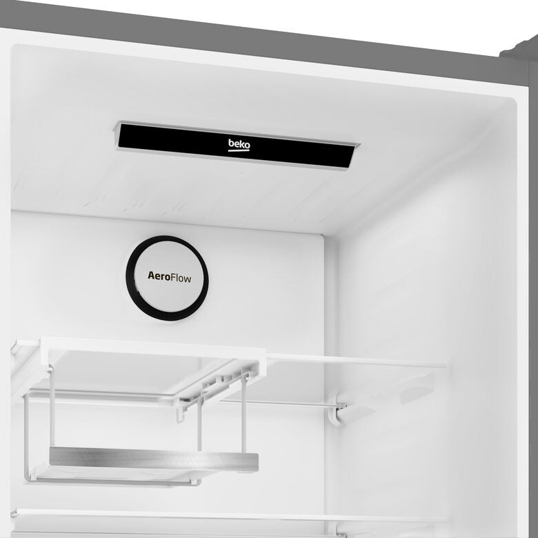 Beko B7RCNE407HXBR frigorifero con congelatore Libera installazione 355 L B Nero, Acciaio inossidabile