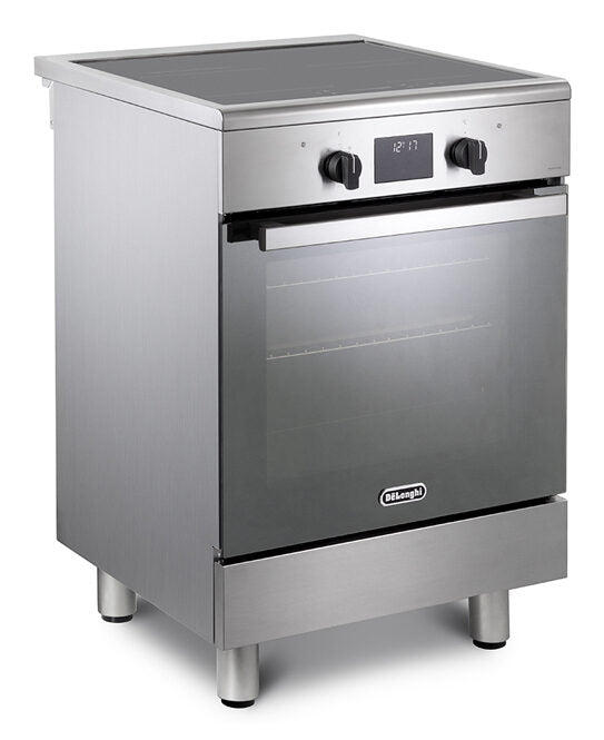 De’Longhi DMX 64 INL TC2 cucina A Elettrico Piano cottura a induzione Nero, Acciaio inox