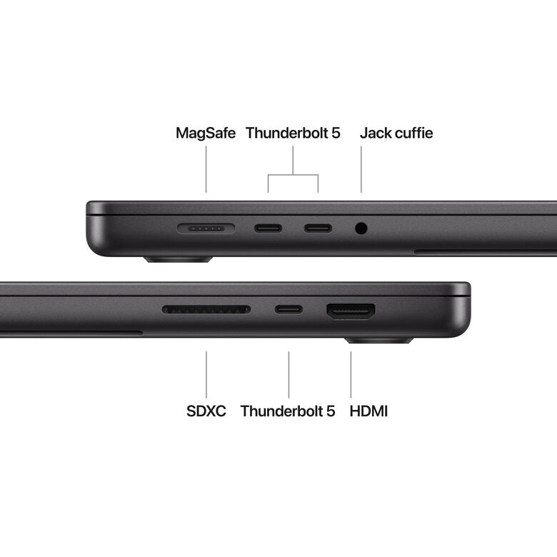 Apple MacBook Pro 16": Chip M4 Pro con cpu 14 core e gpu 20 core, 512GB SSD - Nero siderale