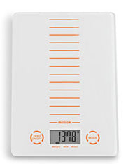 Meliconi 65510340295 bilancia da cucina Arancione, Bianco Bilancia da cucina elettronica