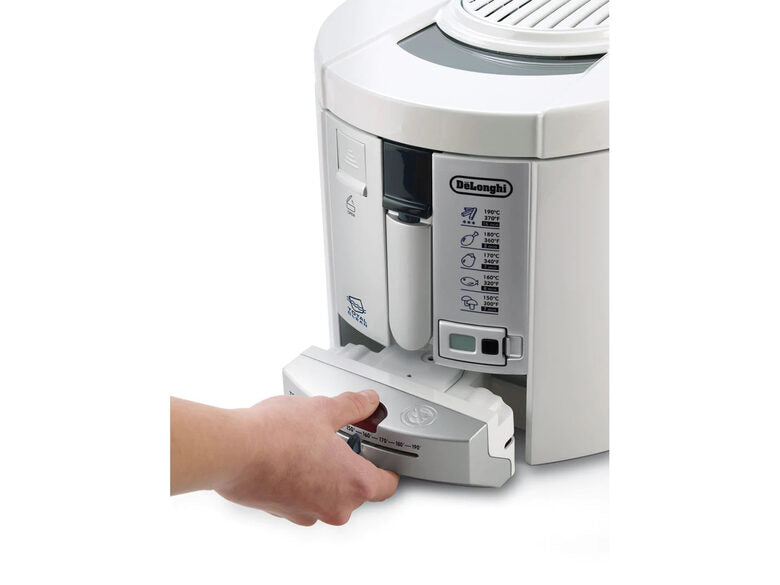 De’Longhi F26237.W1 Singolo Indipendente 1800 W Friggitrice Argento, Bianco