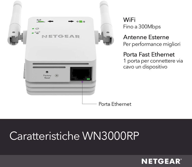 NETGEAR WN3000RP Ripetitori WiFi Mesh