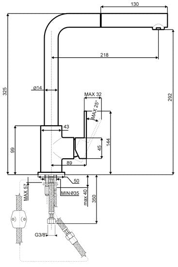 Smeg MID1CR rubinetto Cromo
