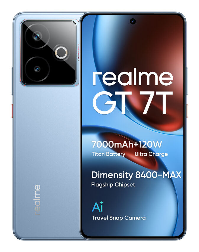Realme GT 7T Smartphone 17,3 cm (6.8") Doppia SIM Android 15 5G USB tipo-C 12 GB 512 GB 7000 mAh Blu
