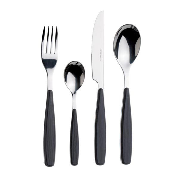 Foppapedretti 9901343186 set di posate 24 pz Nero