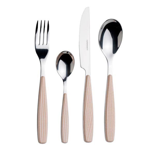Foppapedretti 9901343103 set di posate 24 pz Legno