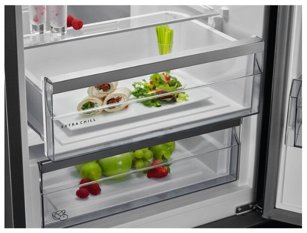 AEG RCB736E7MX frigorifero con congelatore Libera installazione 367 L E Acciaio inossidabile