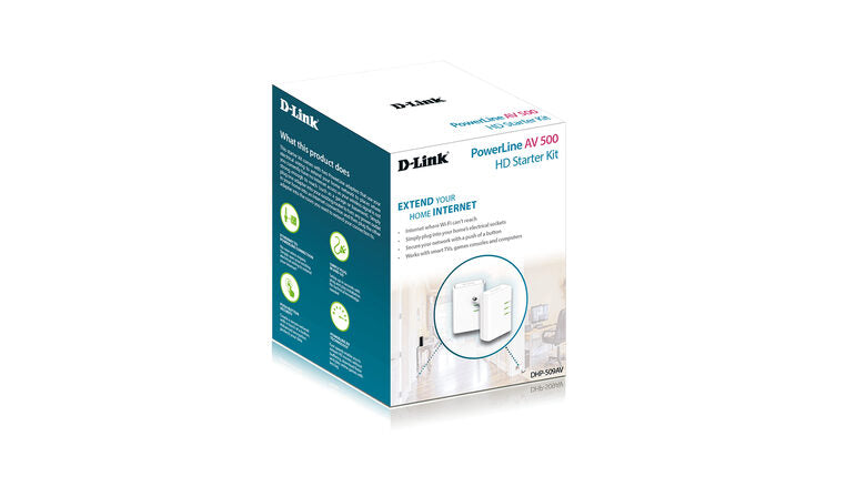 D-Link DHP-509AV adattatore di rete PowerLine 500 Mbit/s Collegamento ethernet LAN Bianco 2 pz