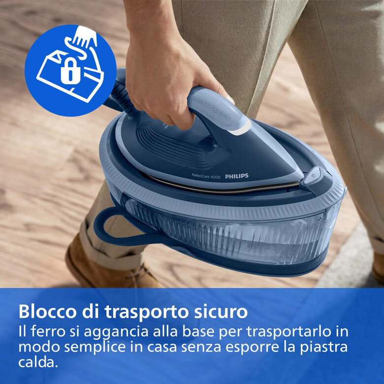 Philips PerfectCare Serie 4000 PSG4020/20 Ferro da Stiro con Caldaia 2400 W 6,5 Bar Serbatoio 1,7 L