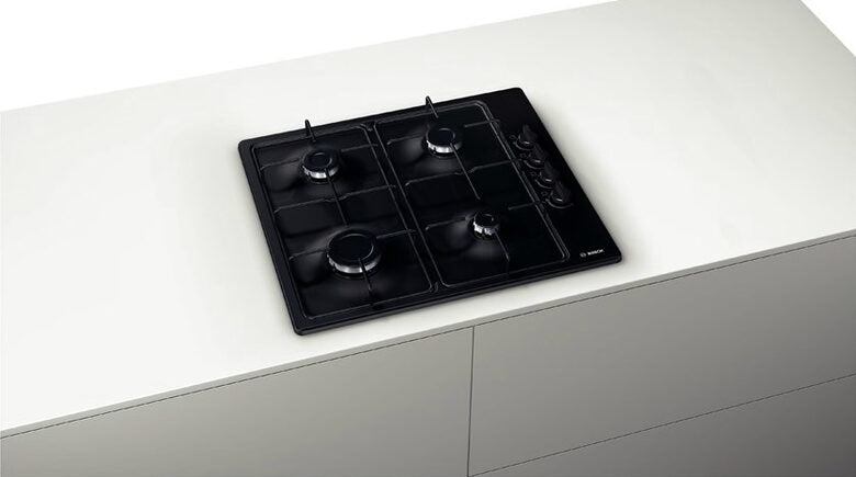 Bosch PBP6B6B80 piano cottura Nero Da incasso Gas 4 Fornello(i)