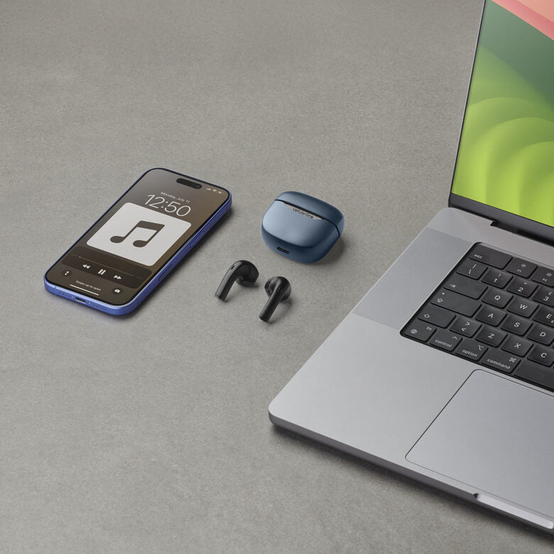 Cellularline Core Pro Auricolari Bluetooth con custodia di ricarica, display LED e funzione ENC