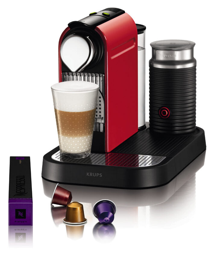 Nespresso Krups CitiZ&Milk XN7305 Fire Engine Red Automatica Macchina per caffè a cialde 1 L