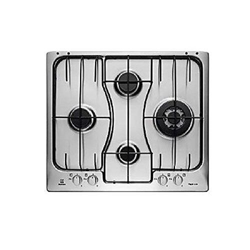 Electrolux RGG6243LOX Nero, Acciaio inossidabile Da incasso Gas 4 Fornello(i)