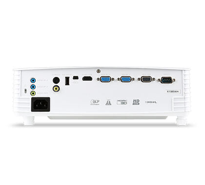 Acer Basic X1385WH videoproiettore Proiettore a raggio standard 3200 ANSI lumen DLP WXGA (1280x800) Compatibilità 3D Bianco