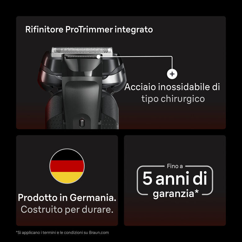 Braun Series 9 Sport 9110s Rasoio Nero