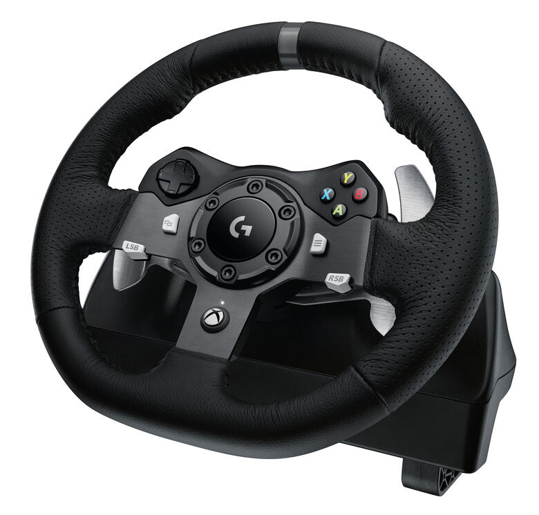 Logitech G G920 Driving Force Nero USB 2.0 Sterzo + Pedali Analogico/Digitale PC, Xbox One
