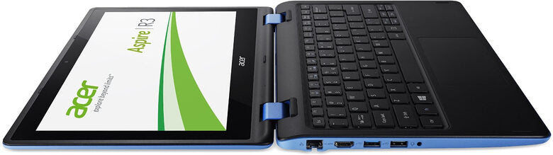 Acer Aspire R 11 R3-131T-C2CB Ibrido (2 in 1) 29,5 cm (11.6") Touch screen Intel® Celeron® 2 GB DDR3L-SDRAM 32 GB Flash Windows 8.1 Nero, Blu