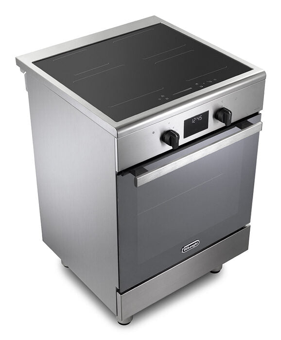 De’Longhi DMX 64 INL TC2 cucina A Elettrico Piano cottura a induzione Nero, Acciaio inox