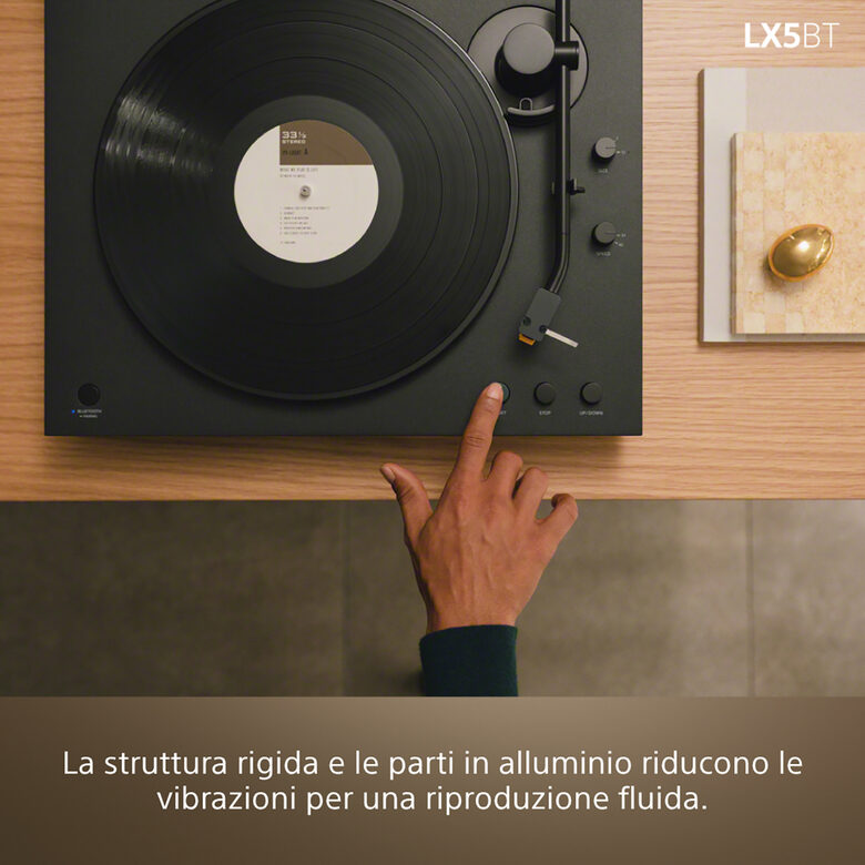 Sony PS-LX5BT Giradischi con trasmissione a cinghia Nero Automatico