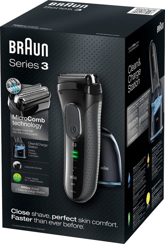 Braun 3050cc Rasoio Trimmer Nero