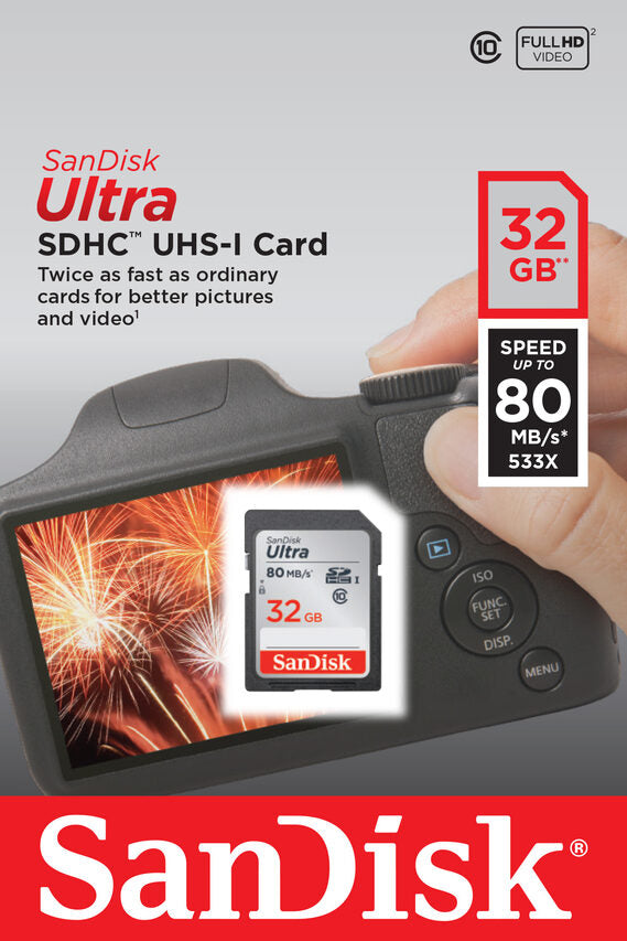 SanDisk Ultra memoria flash 32 GB SDHC UHS-I Classe 10