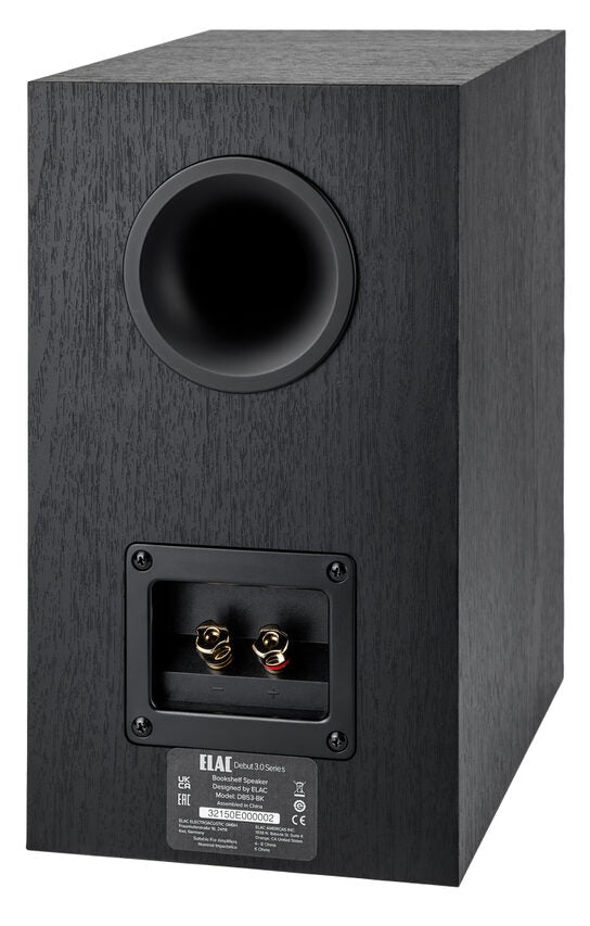 Elac Debut B5.3 Coppia Diffusori 2-vie, Nero Cablato, 120 W