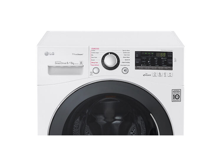 LG FH4A8FDH2N lavasciuga Libera installazione Caricamento frontale Nero, Bianco